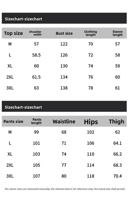 Ensemble de sport décontracté à trois bandes pour homme.