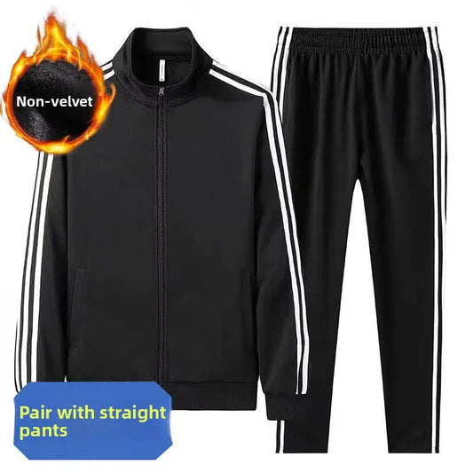 Ensemble de sport décontracté à trois bandes pour homme.