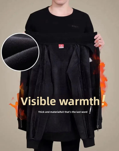 Ensemble de sport décontracté à trois bandes pour homme.