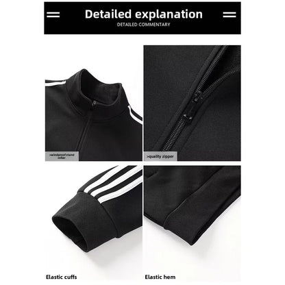 Ensemble de sport décontracté à trois bandes pour homme.