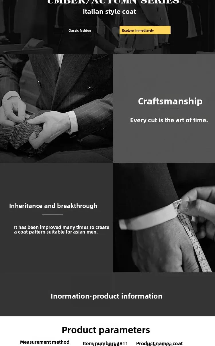 Manteau en laine épaisse pour hommes, mi-long, Style décontracté.